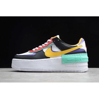 Nike Bayan Air Force 1 Shadow Gri / Siyah / Kırmızı / Sarı Kaykay Ayakkabı Türkiye - NZ1F4PVK